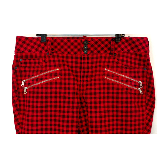 womens plus size red jeans